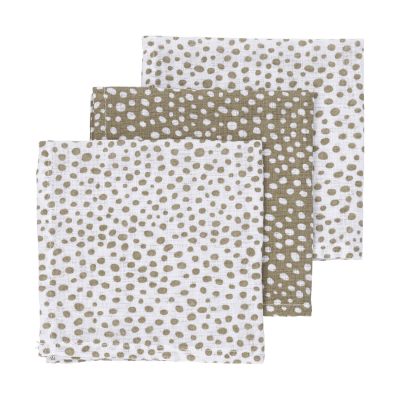 Meyco Cheetah Monddoek Taupe 3 Stuks