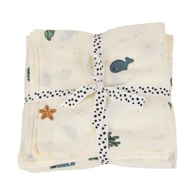 Done By Deer Sea Friends Swaddle 2 Stuks