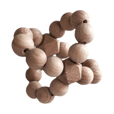 BEZISA Wooden Basics Crossball Natural