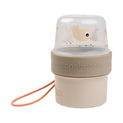 Done By Deer Birdee 2-Way Snackbox - Small - Sand