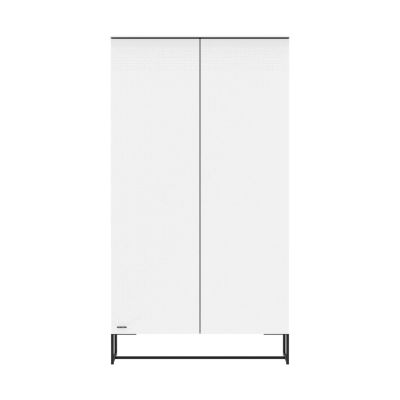 Kidsmill Modular 2 Wardrobe 2-Door Matt White - Black