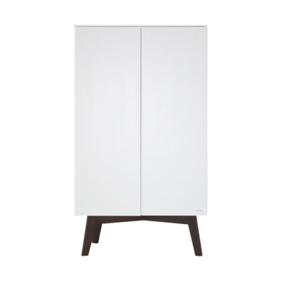 Kidsmill Sixties Wardrobe 2-Door White Matte / Walnut
