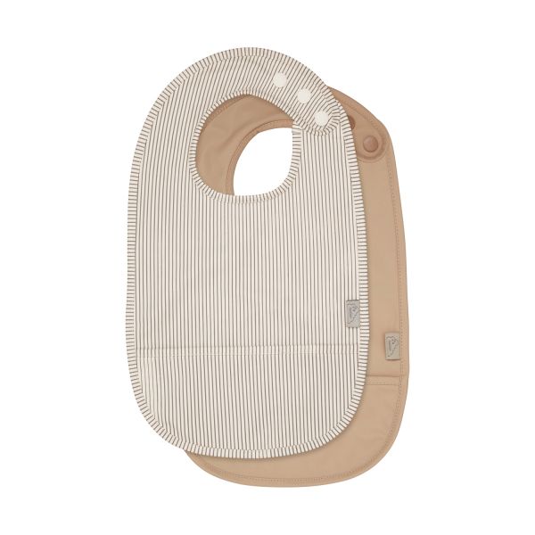Cam Cam Copenhagen Classic Stripes Bib - 2 Pieces - Camel