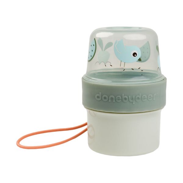 Done By Deer Birdee 2-Way Snack Box - Small - Green